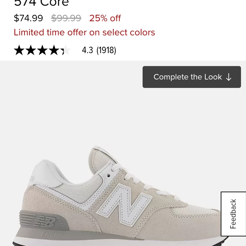 New Balance 574 Core Sneakers